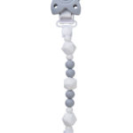 Cadenita de chupete gris