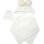 Gorro Bufanda Pompon Blanco
