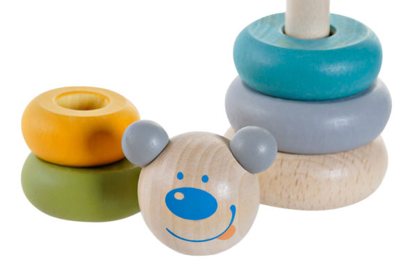 Juego Apilable de madera osito