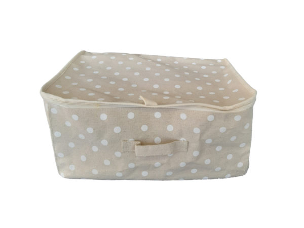 Maleta de lunares Beige