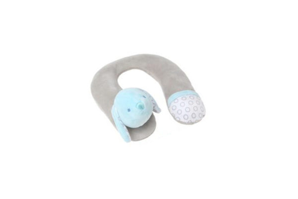 almohada cervical bebes azul