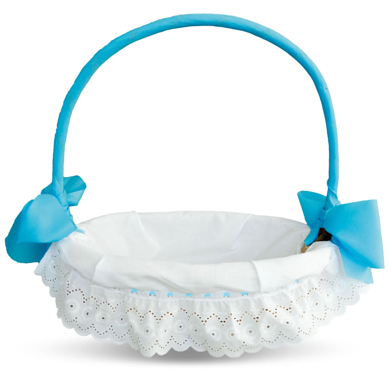 cesta azul canasta bebe