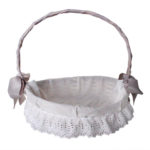 cesta mimbre canastilla de bebe