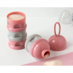 Dosificador de Leche en Polvo rosa abierto