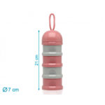 Dosificador de Leche en Polvo rosa medidas