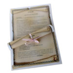 pergamino con significado del nombre del bebe