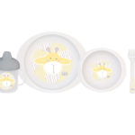 Vajilla Jungle Party jirafa amarilla