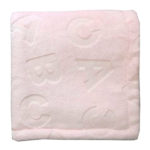 Manta borreguito ABC rosa