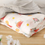 set 2 muselinas circo gris