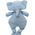 peluche de algodón elefante azul