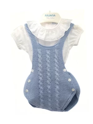 Conjunto 2 piezas Encanto azul empolvado