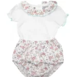 Conjunto 2 piezas Verano flor rosa