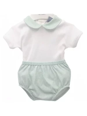 Conjunto 2 piezas Verano vichy verde